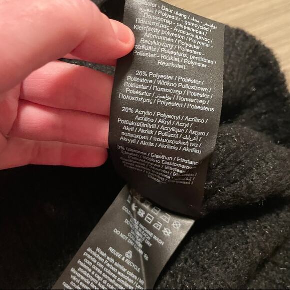 Vero Moda Black Knit Long Sleeve Round Neck Sweater Tunic Size S - Picture 7 of 9